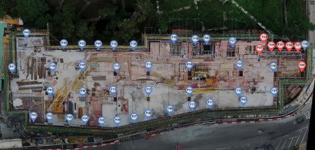 By Using The Photos Captured From Two Tower Crane Cameras Can Generate A High Resolution Stitched Image (dom) Of The Entire Construction Site