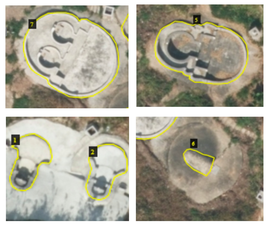 Some Examples Of Cemetery Plot Annotations In The Aerial Image Data
