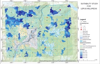 Suitability Study Of Optimal Habitat For Lepus Millipedis In Trial Site