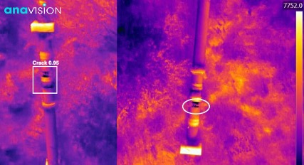 Pipeline Cracks Inspection By Capturing Thermal Aerial Imagery